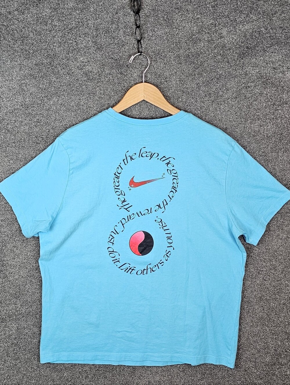 Men's Nike Sportswear| Infinity Graphic Tee|Sky Blue- Size- XL